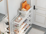 Pantof rack 5 niveluri pantof rack metal organizator cabinet cu raft
