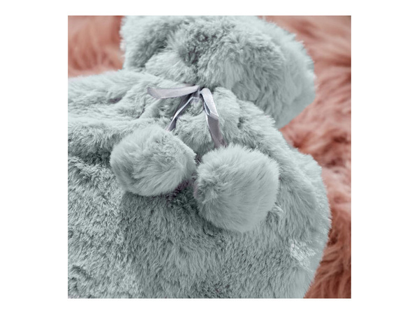 Plush rubber thermofor warmer large in cover soft fur