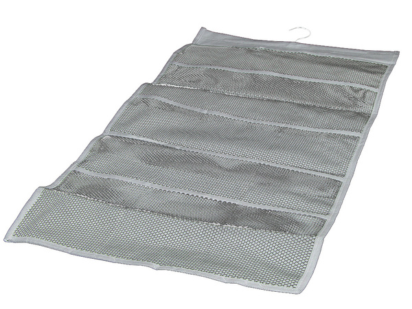 Underwear organiser hanging wardrobe double-sided 22 pockets hanger