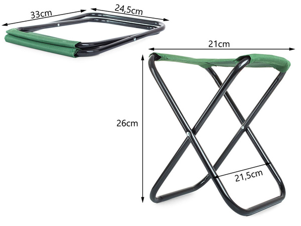 Turistinė žvejybos kėdė sulankstoma taburetė