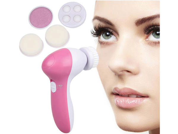 Brosse de massage électrique 5 en 1 pour le nettoyage de la peau