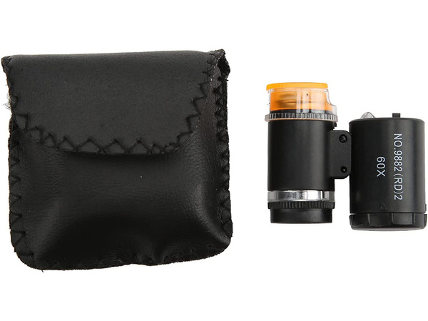 Taschenmikroskop juwelierlupe 2 led uv