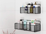 Cesta colgante organizador metálico estante colgante cocina negro