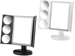 Miroir de maquillage led grossissant 3x 5x 10x