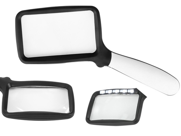 Lupa 3x con iluminación led