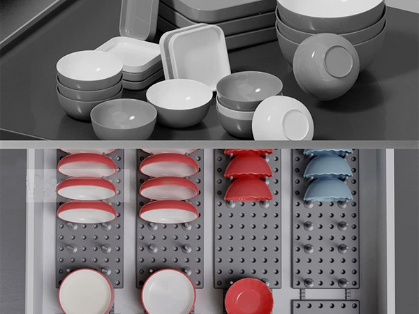 Tiroir pour casseroles et poêles couvercles organisateur de récipients support coulissant