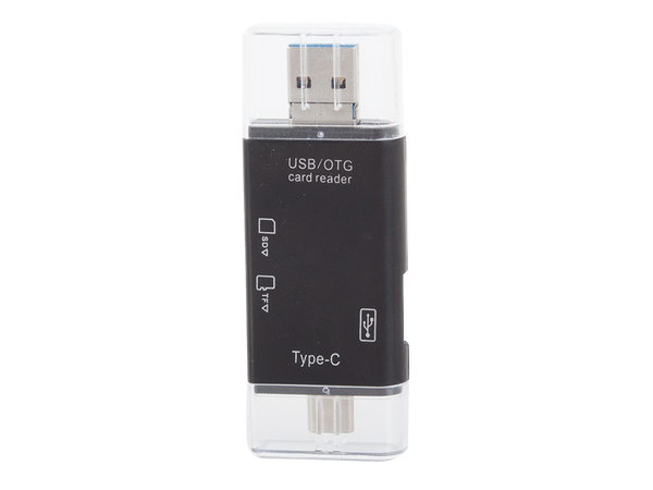Čtečka karet sd microsd tf usb usb-c micro usb otg