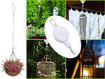Pot hanger plant hook extendable adjustable handle