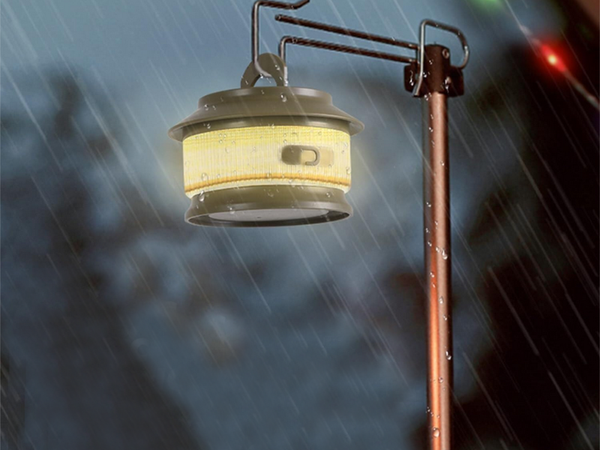 Luz de camping guirnalda led recargable en rollo 20m cálida