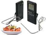 Termometro cocina sonda lcd reloj para carne