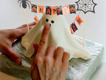 Halloween dekorácie na tortu cupcake picker topper girlanda papier