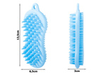 Щетка с мочалкой для массажа головы и тела