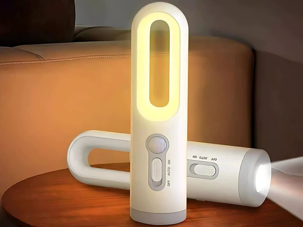Lámpara nocturna led con sensor de movimiento y función de linterna inalámbrica con conexión usb