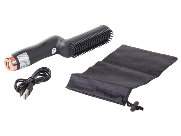 Straightener beard and hair comb brush