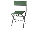 Fishing chair backrest with rod holder
