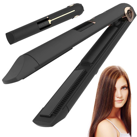 Hair straightener ceramic lcd 2in1 regulatory temperature power bank