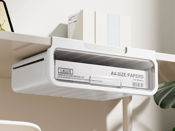 Cajón bajo la encimera de la mesa estante contenedor extraíble deslizable organizador asa