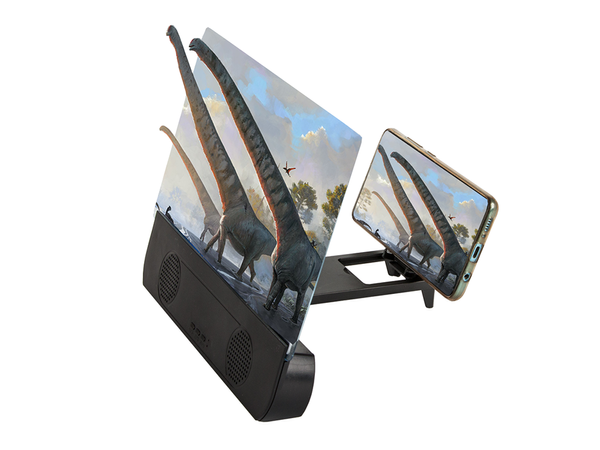 Magnifying glass viewing screen phone speaker bt