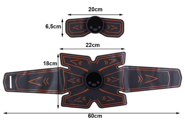3x ems elektrostimulaator kõhulihastele