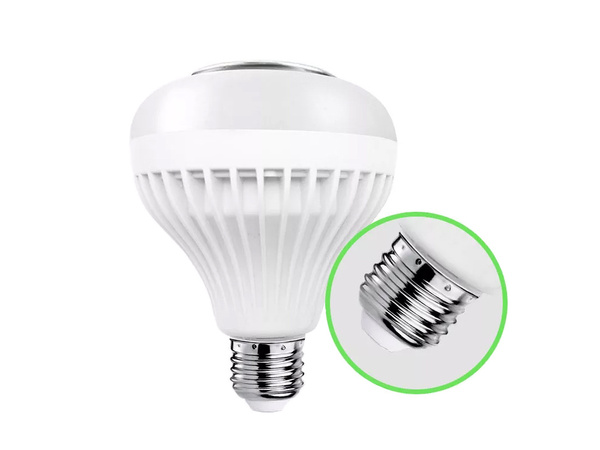 Led värviline pirn rgb kõlar bluetooth puldiga