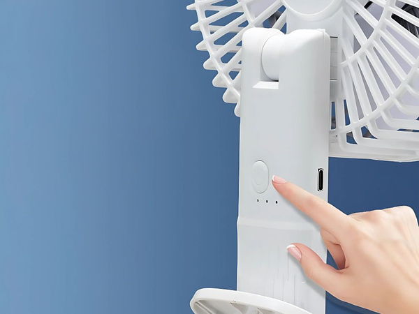 Schreibtisch-ventilator stehend clip 3 geschwindigkeiten kabellos handheld