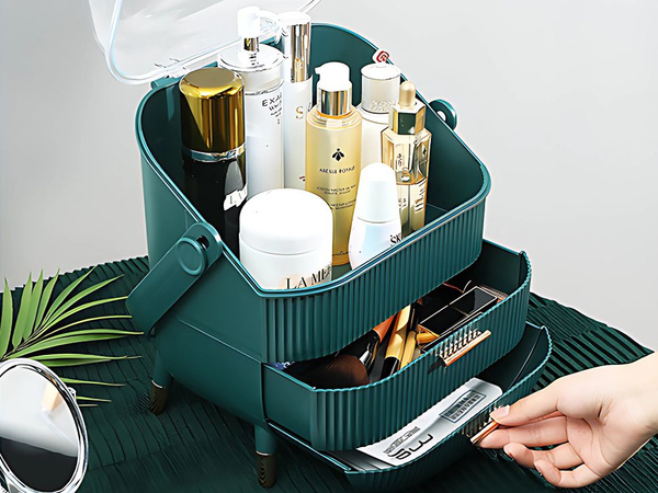 Kosmetik-organizer mit schubladen geräumig grosser griff elegant