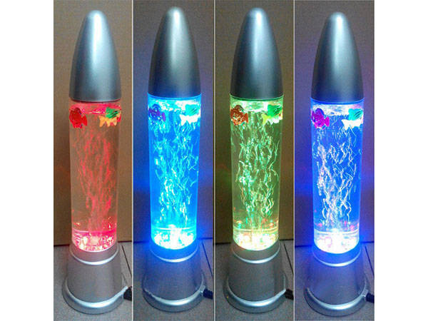 Vodní lampa s rybami 100 cm