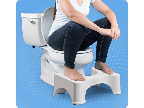 Taburete de baño taburete de pie wc blanco