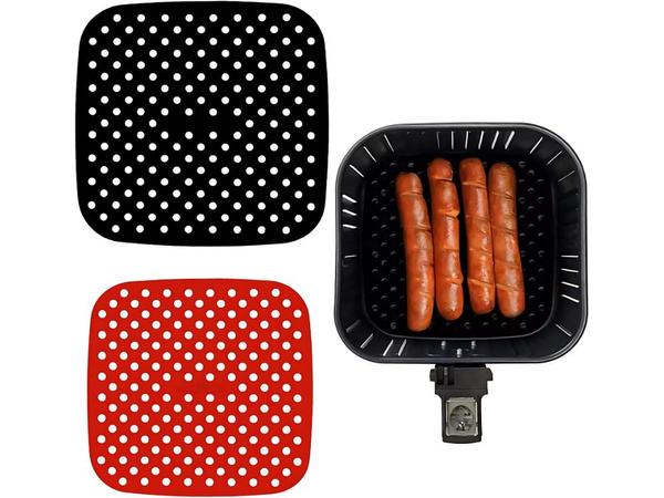 Air fryer's coast coupon, silicon 21 cm négyzet alakú