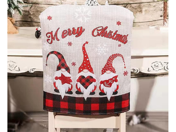 Funda para respaldo de silla decoración navideña decoración navideña