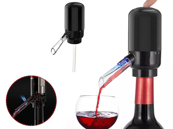 Distributeur de vin électrique pompe à entonnoir led liquide