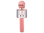 Microphone sans fil bluetooth enceinte karaoké modulateur de voix rond