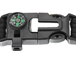 Bracelet survival wristband 5in1 compass flint rope knife paracord rope