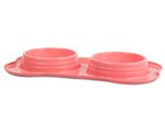 Double bol pour nourriture chien/chat 0.4 l x 2