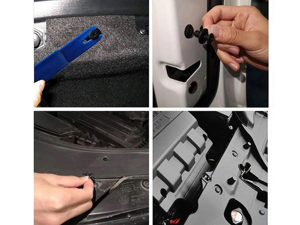 Auto tapskrūvju komplekts apdares stiprinājumu klipsi 100 gab.