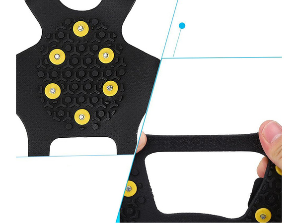 Pārgājienu krampji ar pretslīdēšanas spilventiņiem 37-41