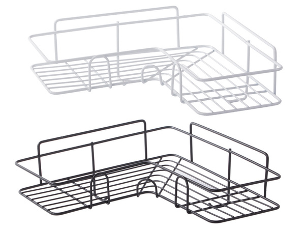 Bēniņu stūra vannas istabas dušas plaukts karājas 2x āķis