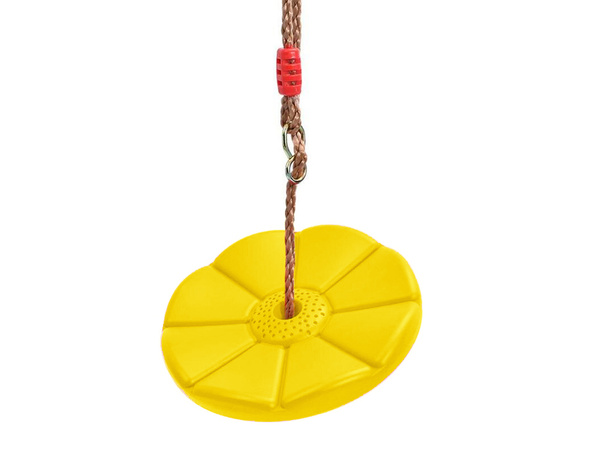 Columpio de jardín para niños asiento floral con cuerda para árbol