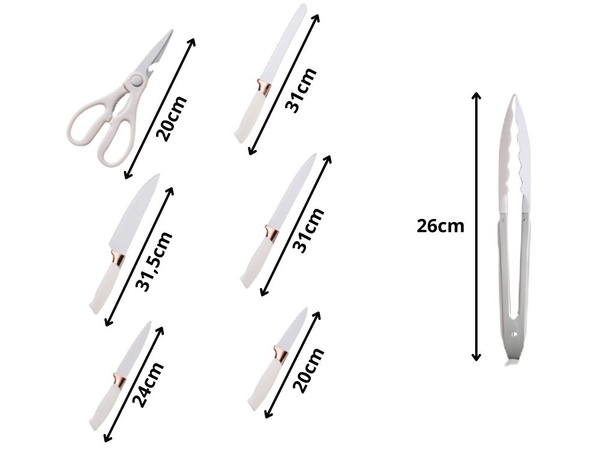 12-piece kitchen knife set with utensils and cutting board knife block stand set