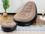 Grădină fotoliu lounger gonflabil plajă pouf footrest confortabil