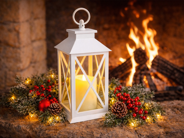 LÁMPARA DECORATIVA LED CON VELA ELÉCTRICA A PILAS DECORATIVA