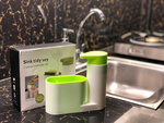 Distributeur de cuisine organisateur savon liquide éponge
