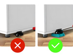Kit de elevación para transporte de muebles palanca y ruedas 4 piezas + arandelas