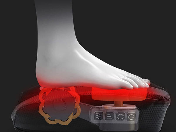 Elektrický shiatsu masážny prístroj na nohy relaxačné zahrievanie