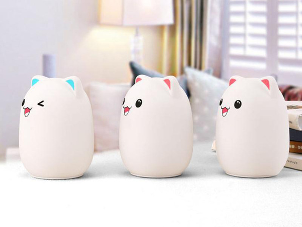 Led nachtlicht für kinder rgb cat touch