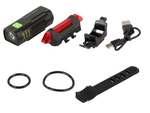 Ensemble de feux de bicyclette led arrière avant usb pour bicyclette