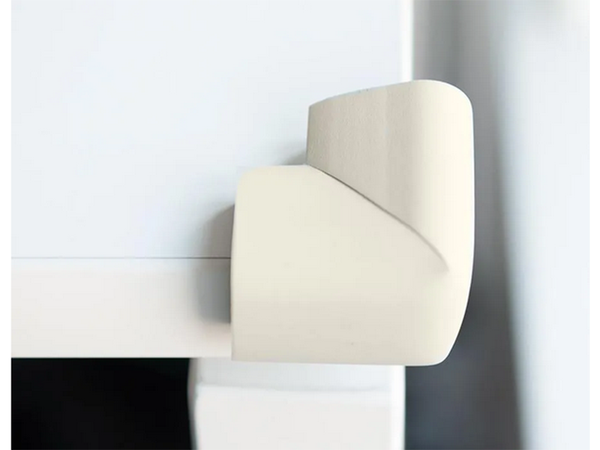 Foam corner protector for furniture corners white stickers x4