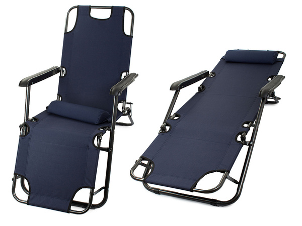 Sulankstoma paplūdimio kėdė nulinės gravitacijos 2in1 turistinė kėdė