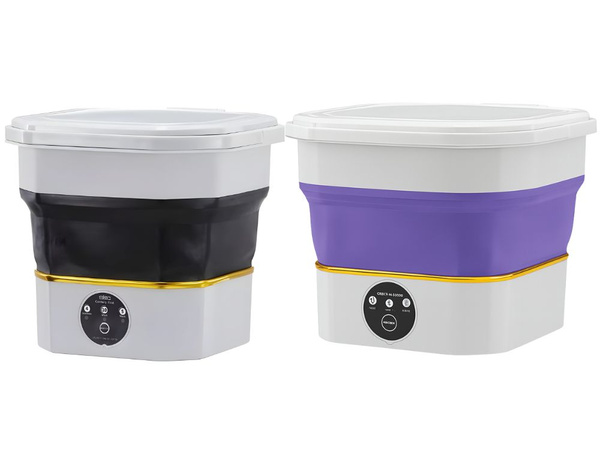 Mini lave-linge portable petit lave-linge pliable de voyage pour vêtements et linge 6 l