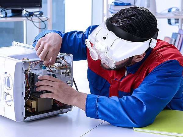 Átmenő fényszóró szemüveg 3 led lencse 13x